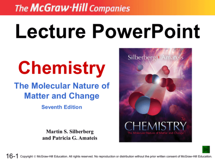 Chemistry the molecular nature of matter and change 10th edition