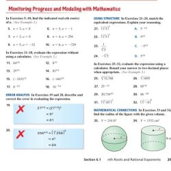 Monitoring progress and modeling with mathematics geometry answers