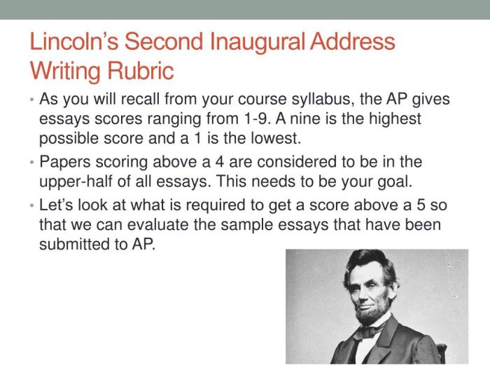 Lincoln's second inaugural address pdf answer key